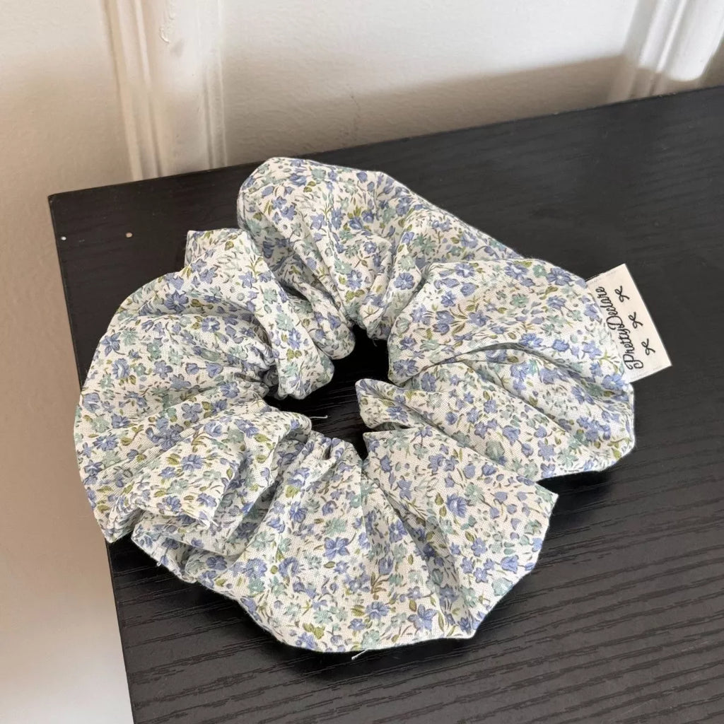Floral Hair Scrunchie Set (6-Piece) – Polyester, additional product photo – Varex HQ