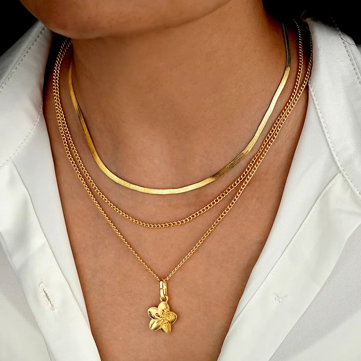 Ocean Charm Layered Necklace Set