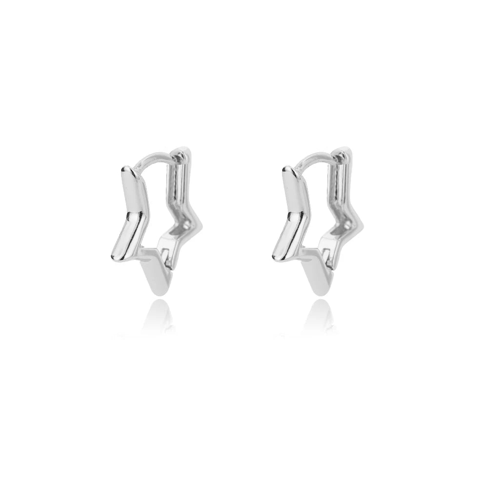 Heart Hoop Earrings for Women – Stainless Steel & Cubic Zirconia Statement Jewelry