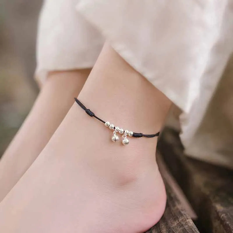 Dazzling Chain Anklet – Silver-Tone, Clear CZ | Varex HQ