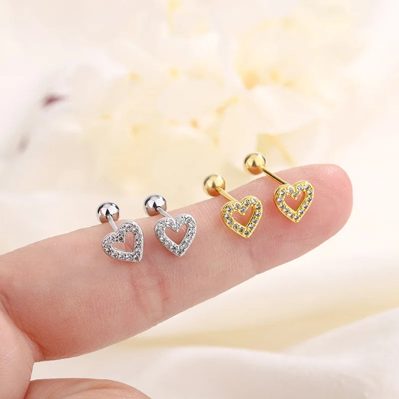 Sparkle Screw-Back Cartilage Studs