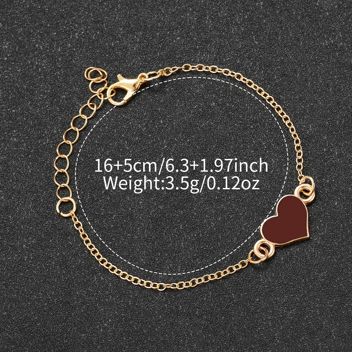2-Pcs Women’s Square Silicone Quartz Watch & Heart Bracelet Set | Brown Dial Wristwatch (Without Box)