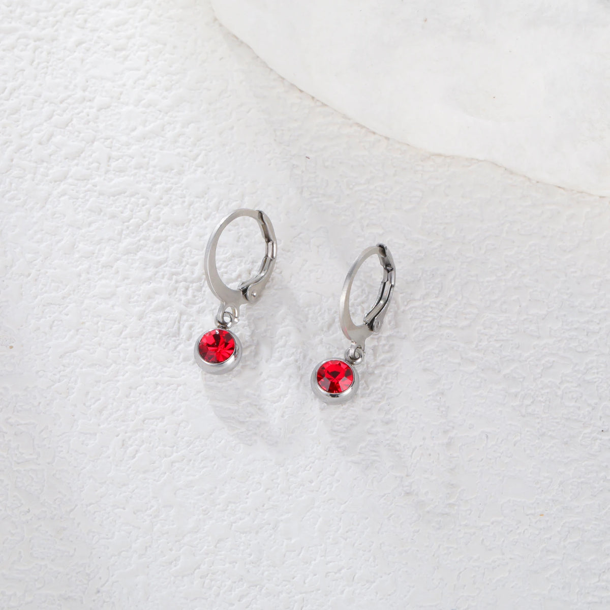 Birthstone Drop Earrings Gold or Silver-Tone – view 5 – Varex HQ