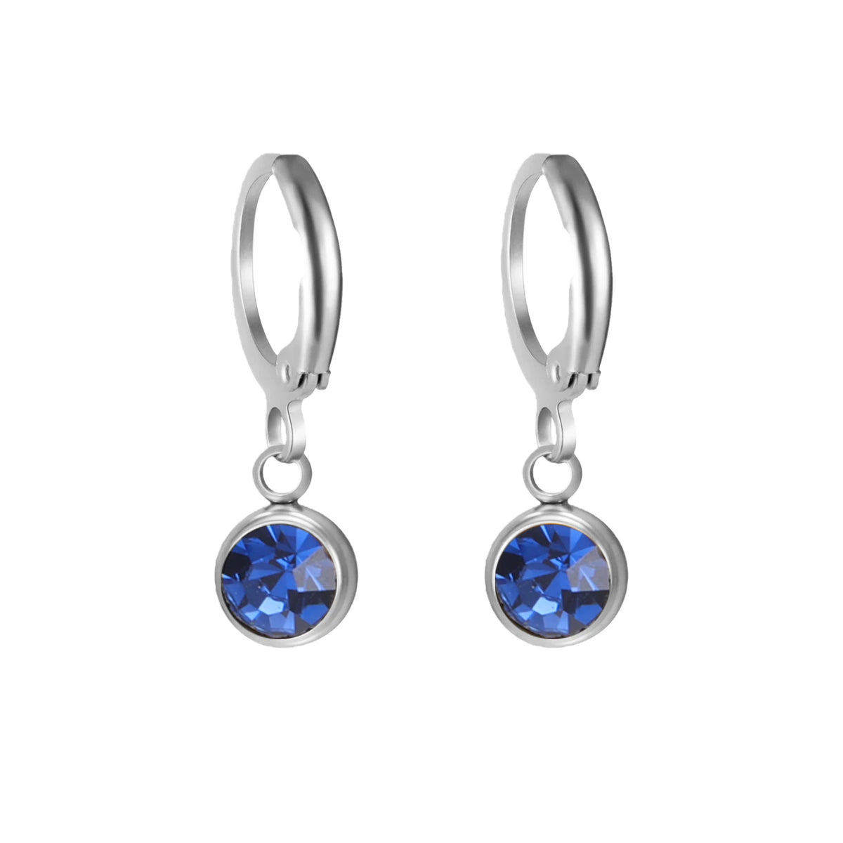 Birthstone Drop Earrings Gold or Silver-Tone – view 8 – Varex HQ
