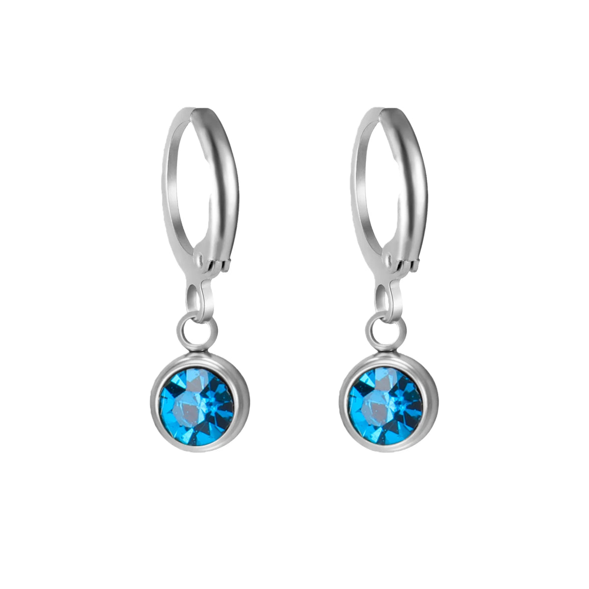Birthstone Drop Earrings Gold or Silver-Tone – view 9 – Varex HQ