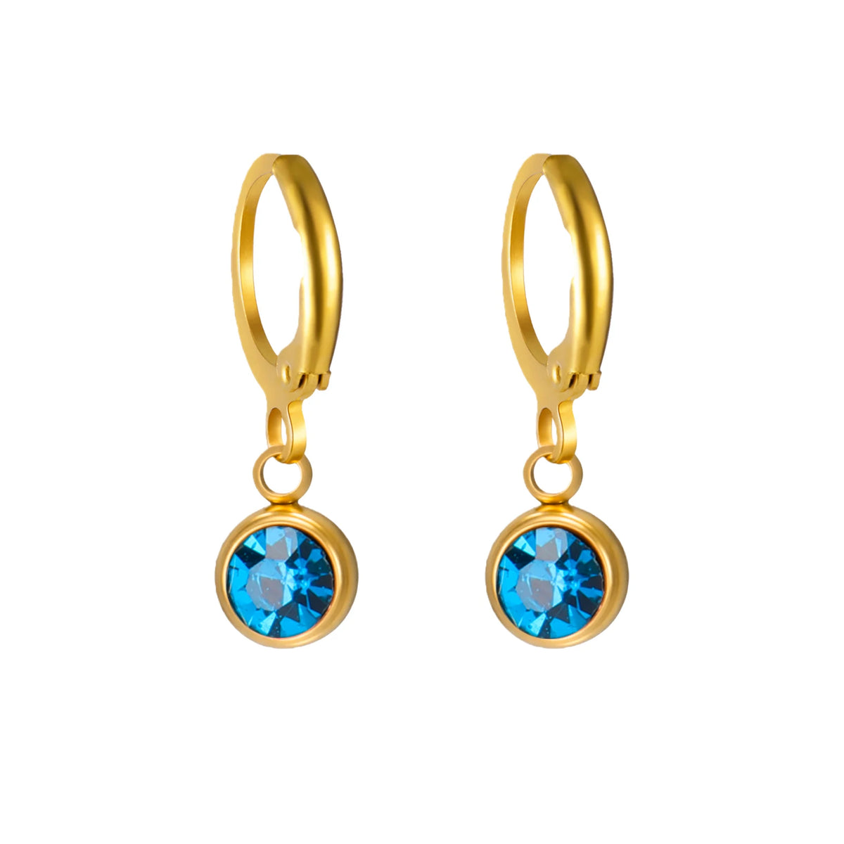 Birthstone Drop Earrings Gold or Silver-Tone – view 10 – Varex HQ