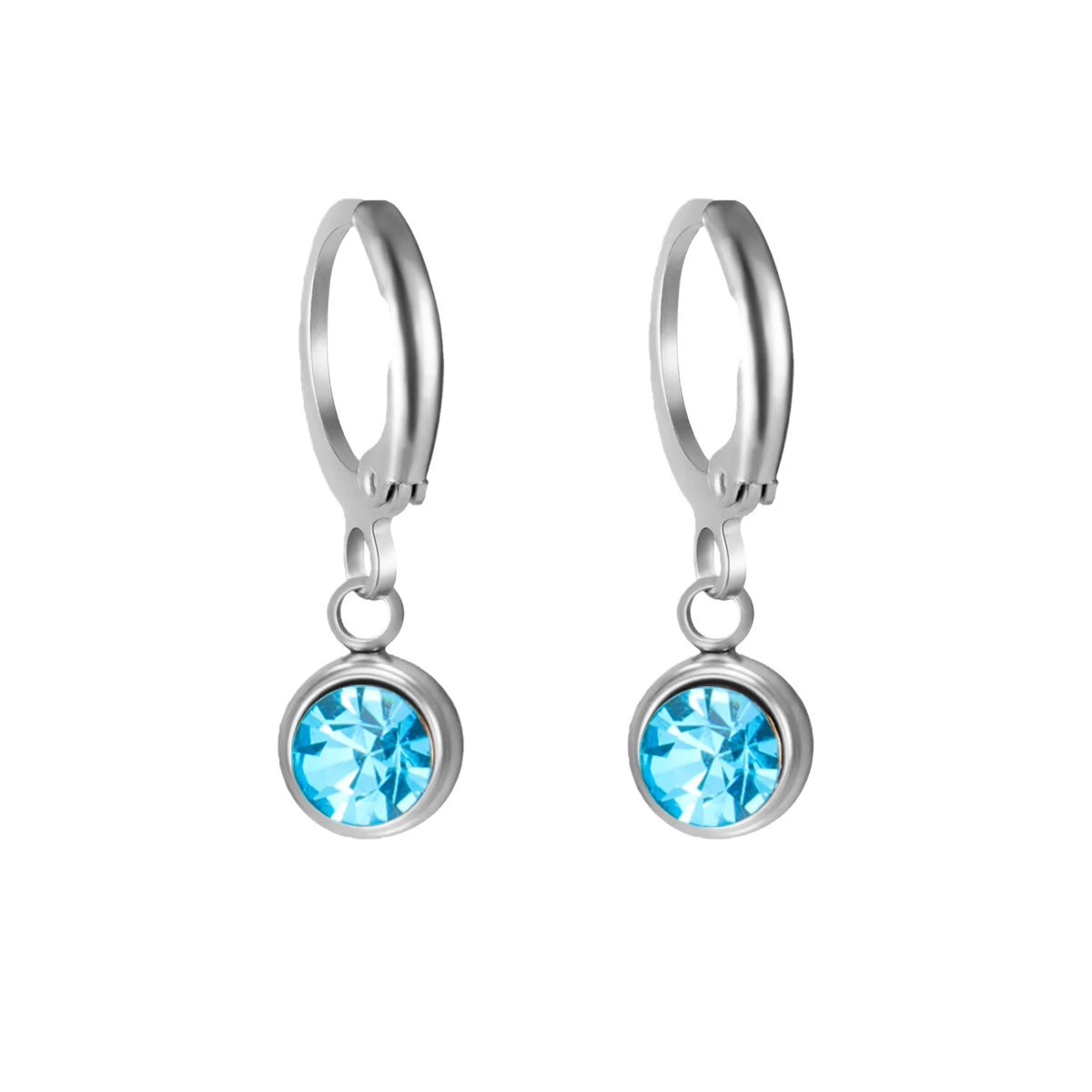 Birthstone Drop Earrings Gold or Silver-Tone – view 11 – Varex HQ