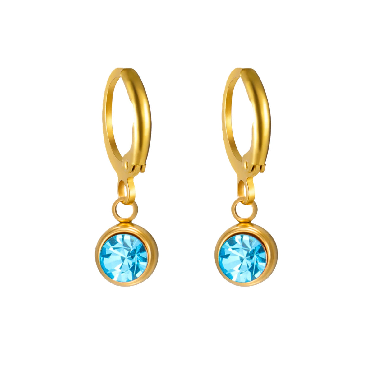 Birthstone Drop Earrings Gold or Silver-Tone – view 12 – Varex HQ