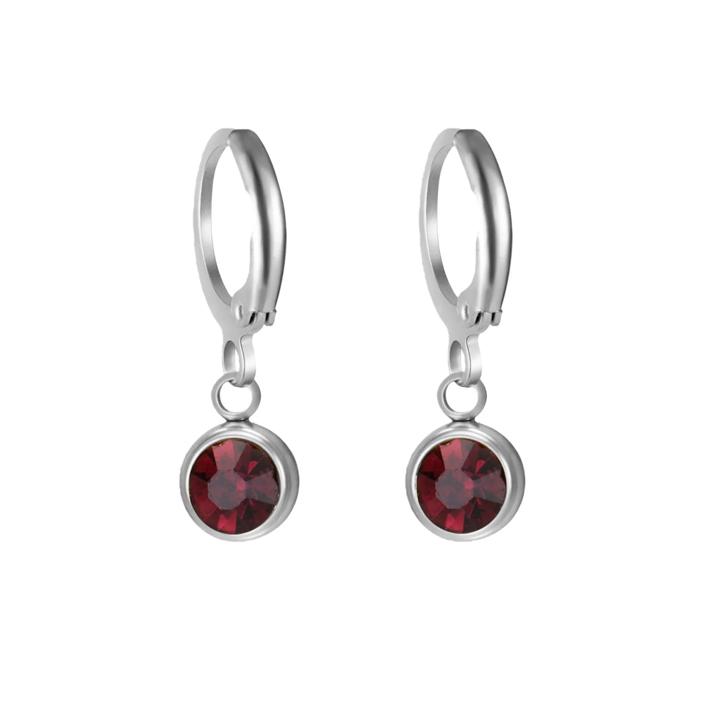 Birthstone Drop Earrings Gold or Silver-Tone – view 16 – Varex HQ