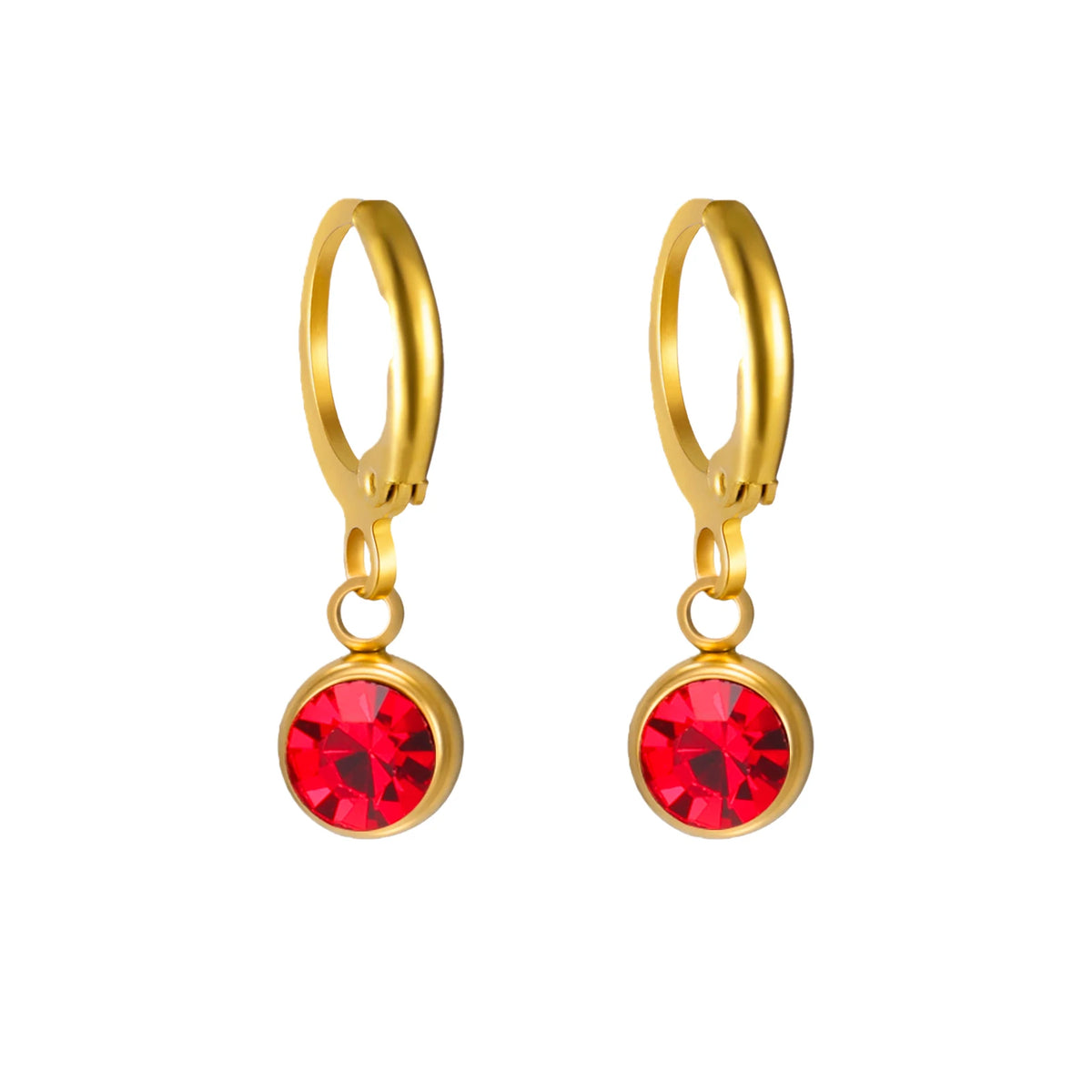Birthstone Drop Earrings Gold or Silver-Tone – view 17 – Varex HQ