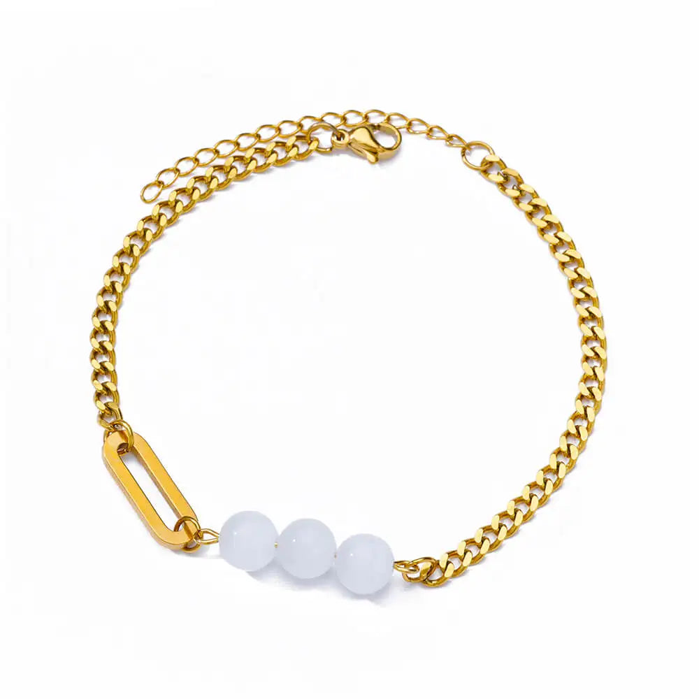 Boho drop anklet, clasp detail, Varex HQ