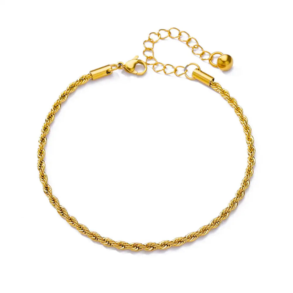 Boho drop anklet, flat lay, Varex HQ