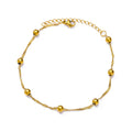 Boho drop anklet in gold-tone stainless steel, style 15, Varex HQ