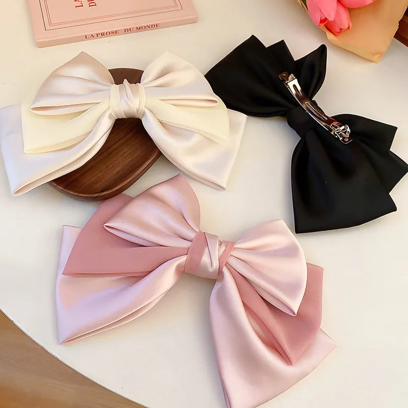 Bow Hair Clip – Cloth & Alloy, additional product photo – Varex HQ