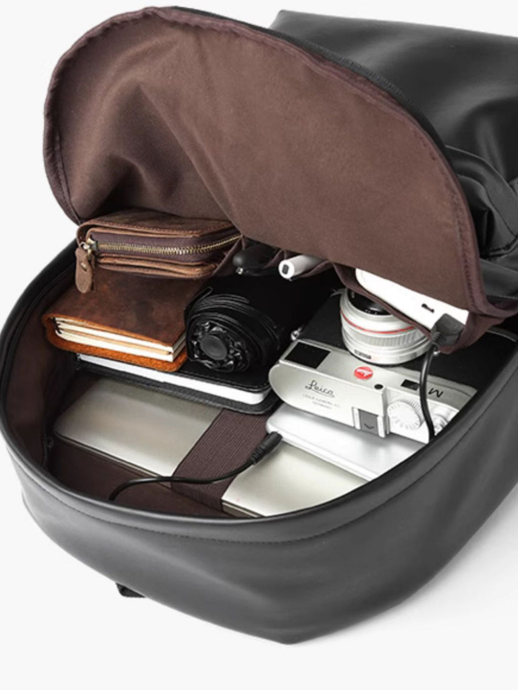 Classic Backpack - Vegan Leather - view 3 - Varex HQ