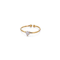 Custom Gold-Tone Birthstone Heart Ring – view 16 – Varex HQ