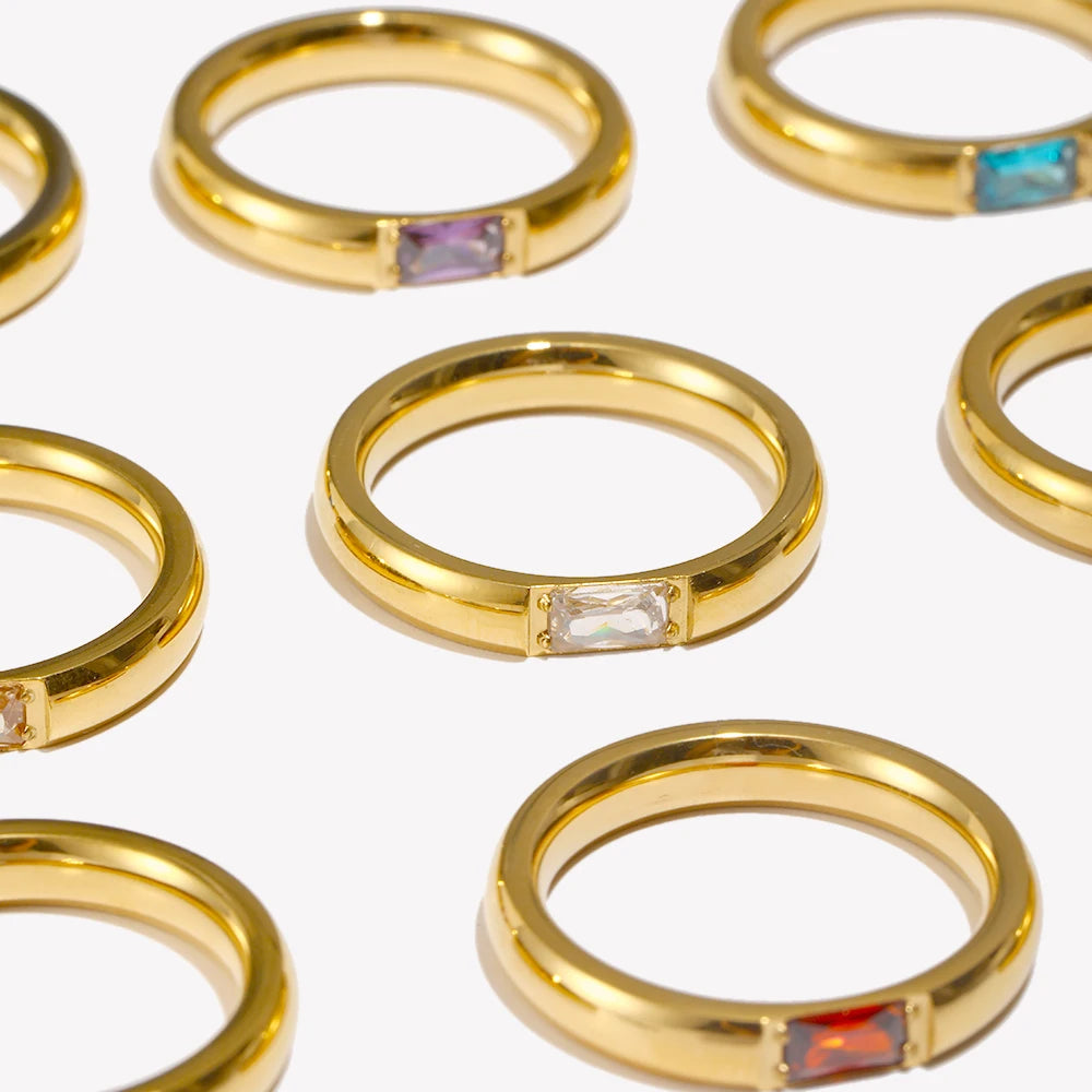 Custom Gold-Plated Birthstone Ring – Varex HQ