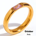 Custom Gold-Plated Birthstone Ring – view 10 – Varex HQ