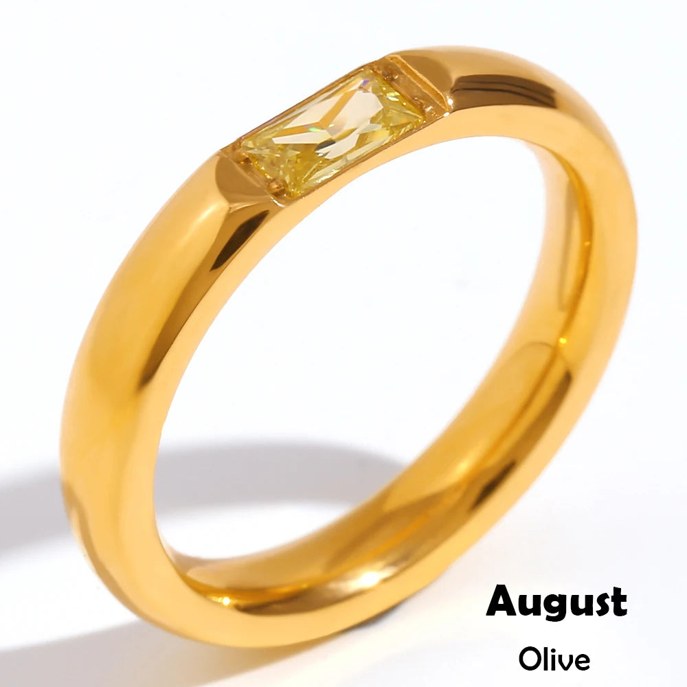 Custom Gold-Plated Birthstone Ring – view 16 – Varex HQ