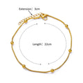 Beaded Chain Anklet – styled / lifestyle shot, Varex HQ