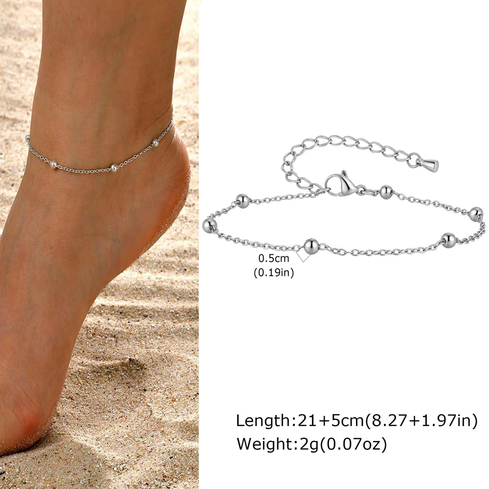 Gold-plated heart charm anklet, chain link detail, Varex HQ