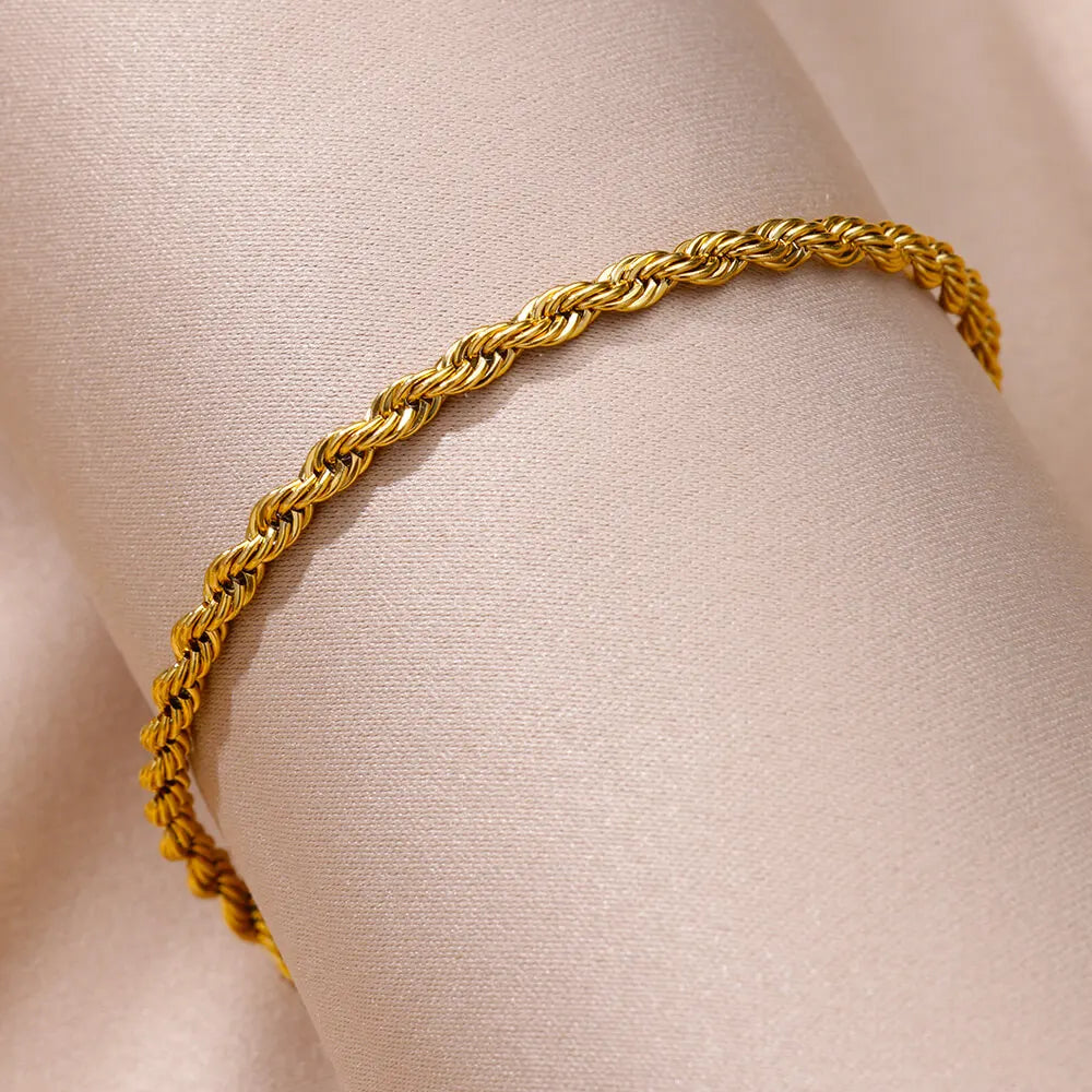 Rope Chain Anklet – close-up detail, Varex HQ