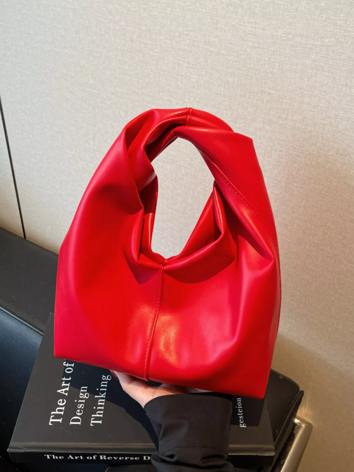 Knot Handle Hobo Bag - Vegan Leather - view 12 - Varex HQ
