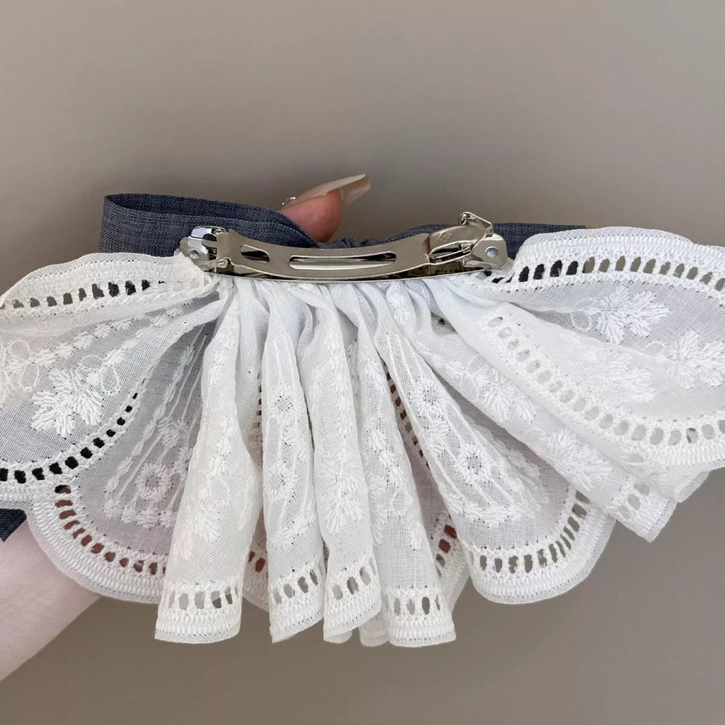 Lace Ribbon Hair Clip – Polyester, additional product photo – Varex HQ