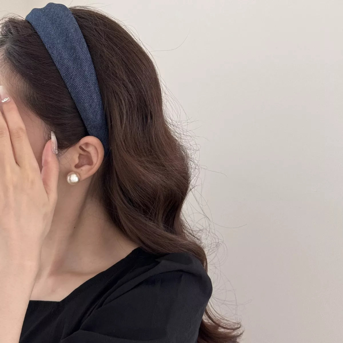 Padded Denim Headband – view 4 – Varex HQ