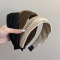 Pleated Wide Headband – Cotton Blend – view 1 – Varex HQ
