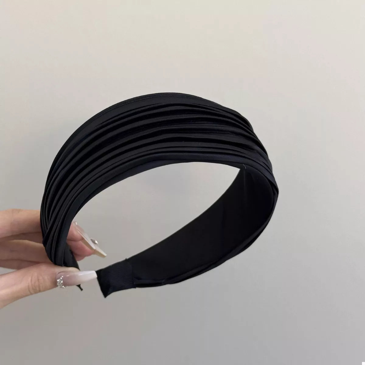 Pleated Wide Headband – Cotton Blend – view 3 – Varex HQ