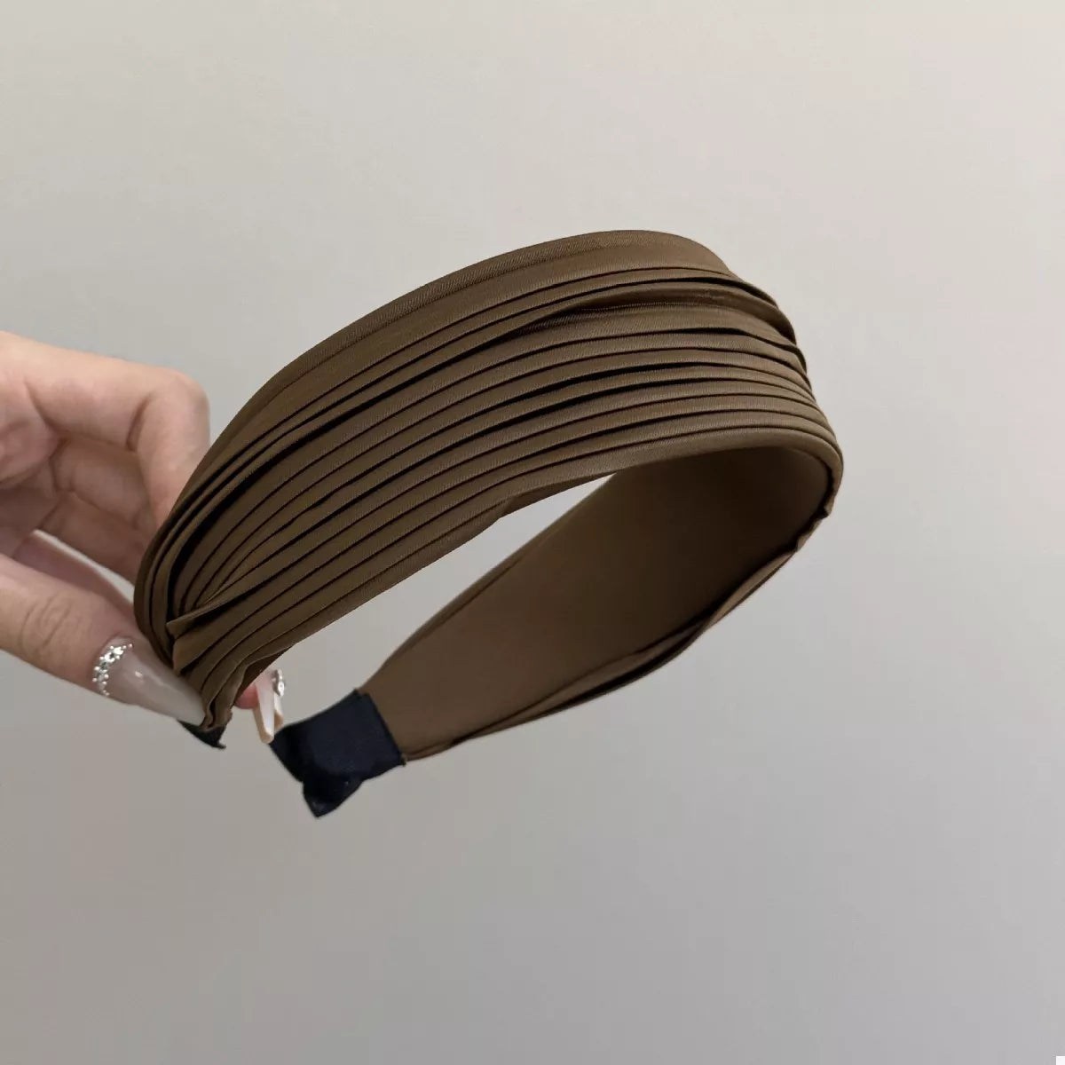 Pleated Wide Headband – Cotton Blend – view 5 – Varex HQ