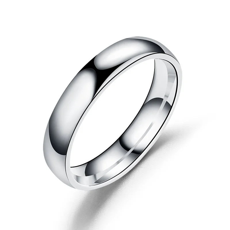 Black-tone plated finish of stainless steel band ring