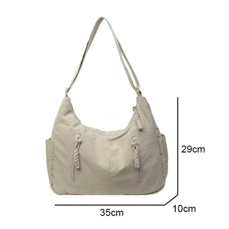 Quilted Nylon Hobo Bag – Water-Resistant Padded Crossbody – Varex HQ