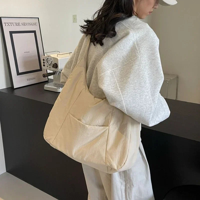 Quilted Nylon Hobo Bag – Padded Crossbody Shoulder Tote, additional product photo – Varex HQ