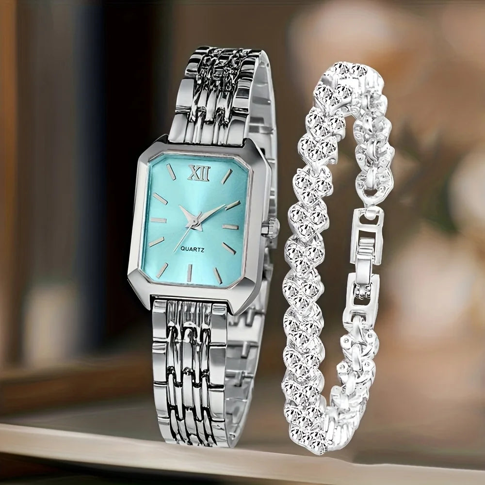 Rhinestone bracelet from gift set, detail view