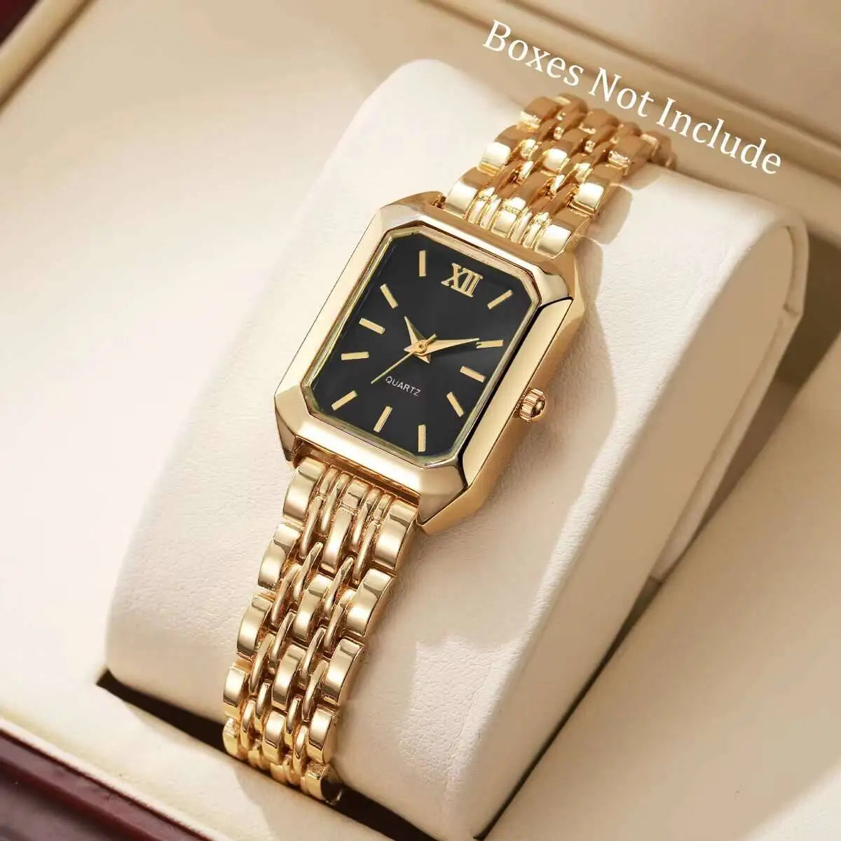 Silver-tone mesh quartz watch, pink dial variant