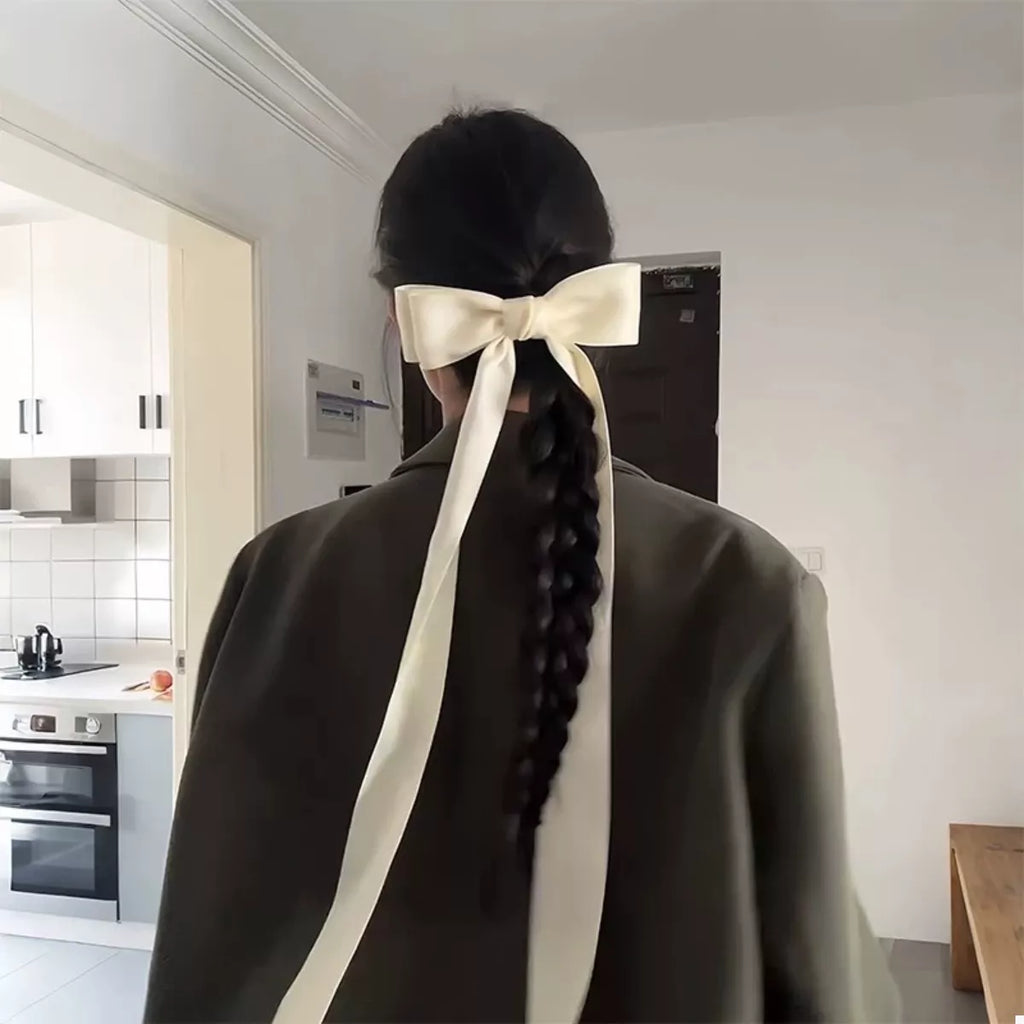 Ribbon Bow Hair Clip – Fabric, additional product photo – Varex HQ