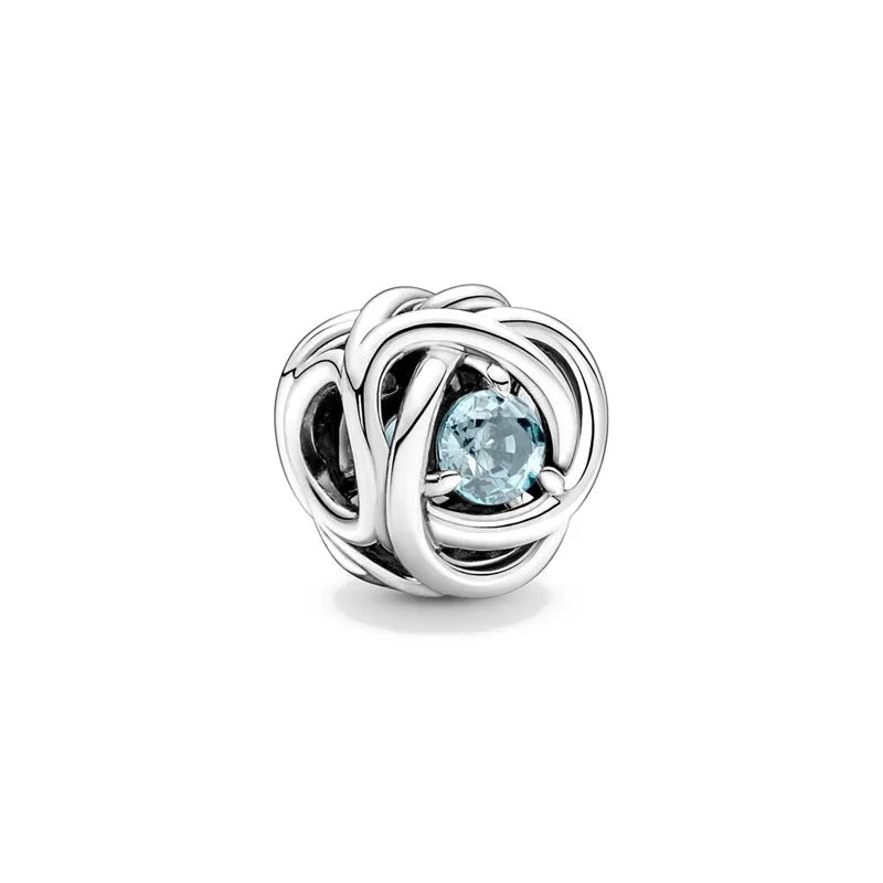 Silver-Tone Birthstone Charm for Charm Bracelets – view 5 – Varex HQ