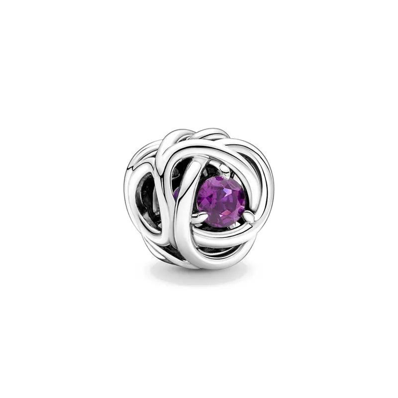 Silver-Tone Birthstone Charm for Charm Bracelets – view 6 – Varex HQ