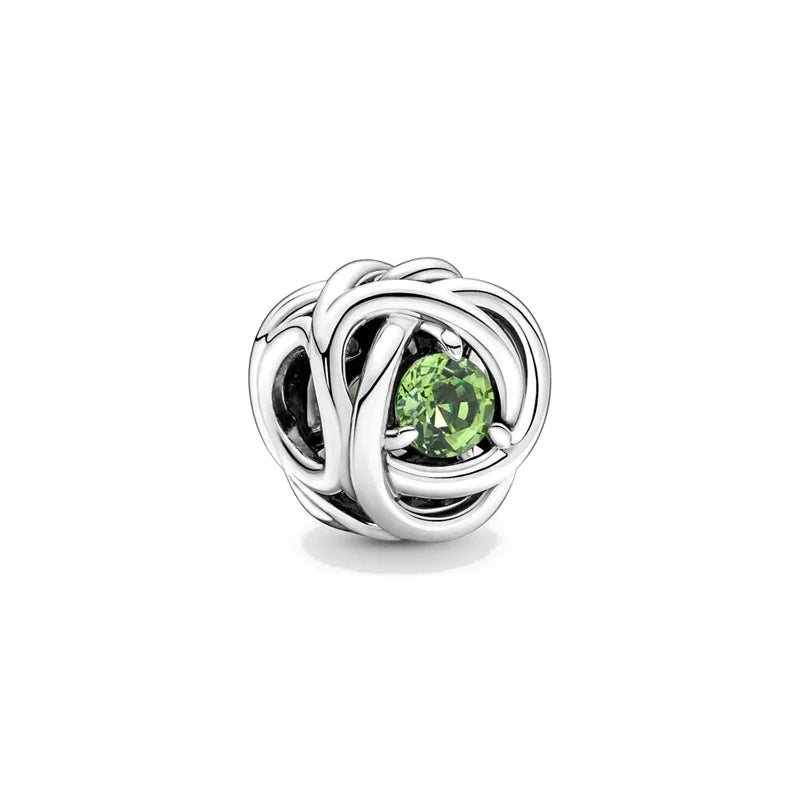 Silver-Tone Birthstone Charm for Charm Bracelets – view 8 – Varex HQ