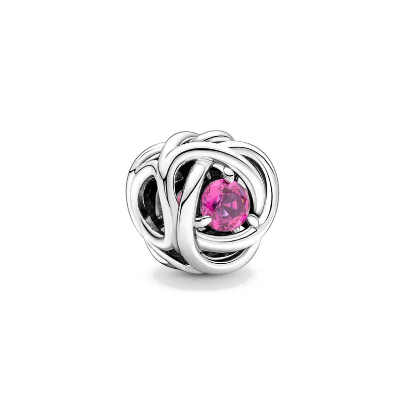 Silver-Tone Birthstone Charm for Charm Bracelets – view 9 – Varex HQ