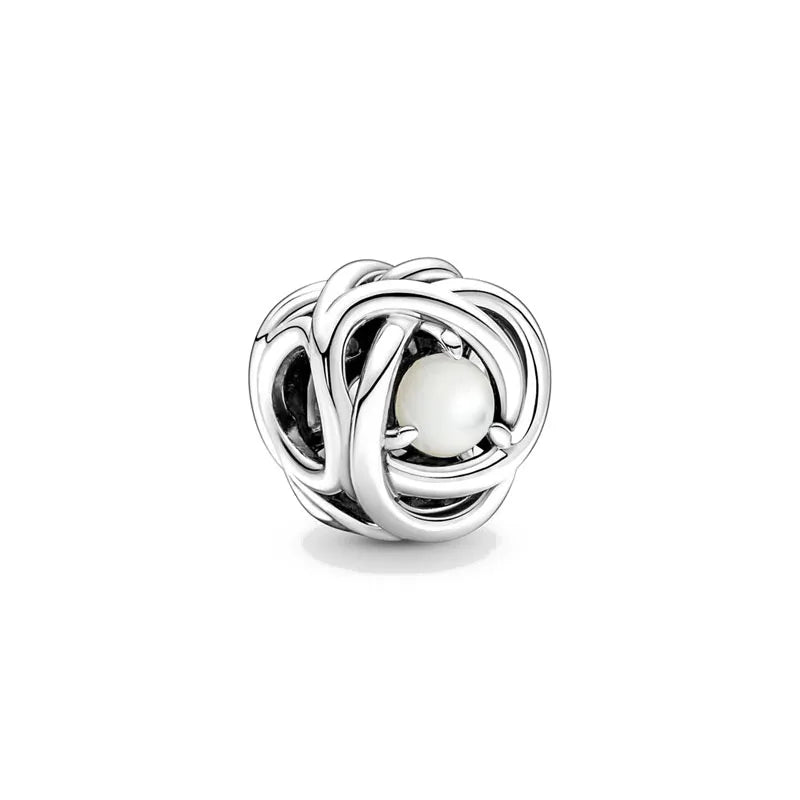 Silver-Tone Birthstone Charm for Charm Bracelets – view 10 – Varex HQ