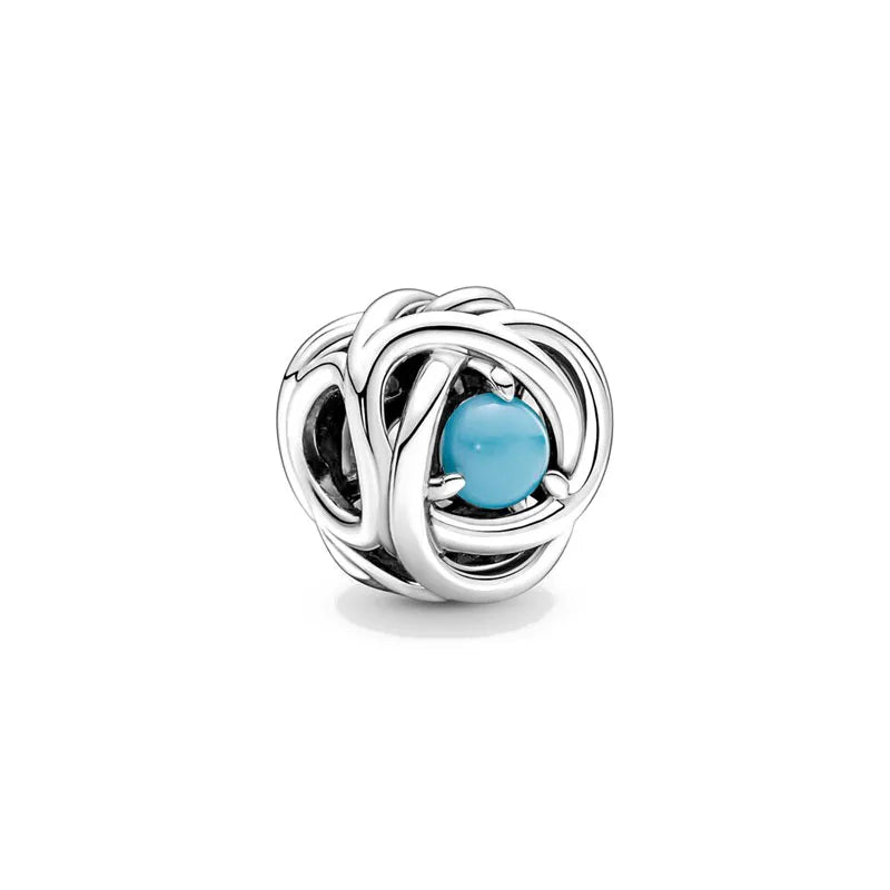 Silver-Tone Birthstone Charm for Charm Bracelets – view 12 – Varex HQ