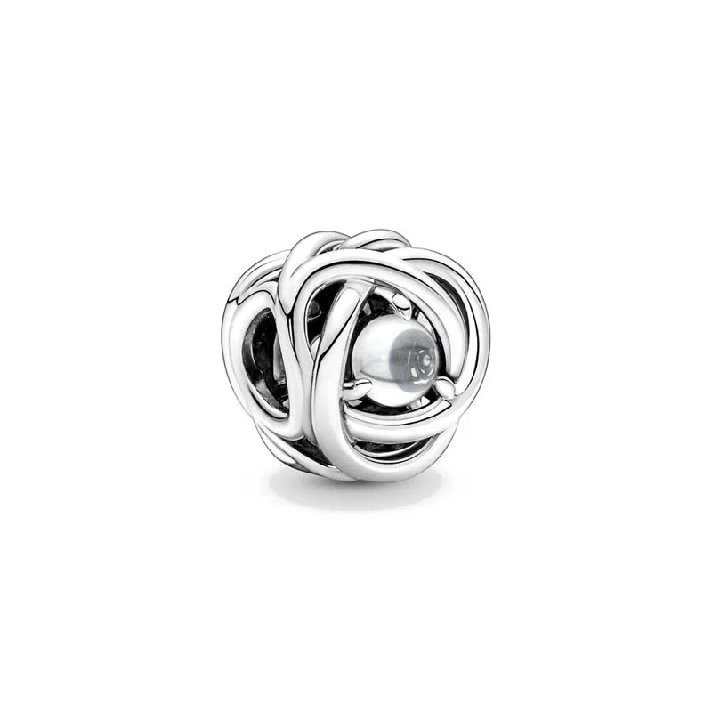 Silver-Tone Birthstone Charm for Charm Bracelets – view 14 – Varex HQ