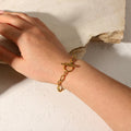 Toggle Chain Bracelet – 18K Gold-Plated Stainless Steel – view 1 – Varex HQ