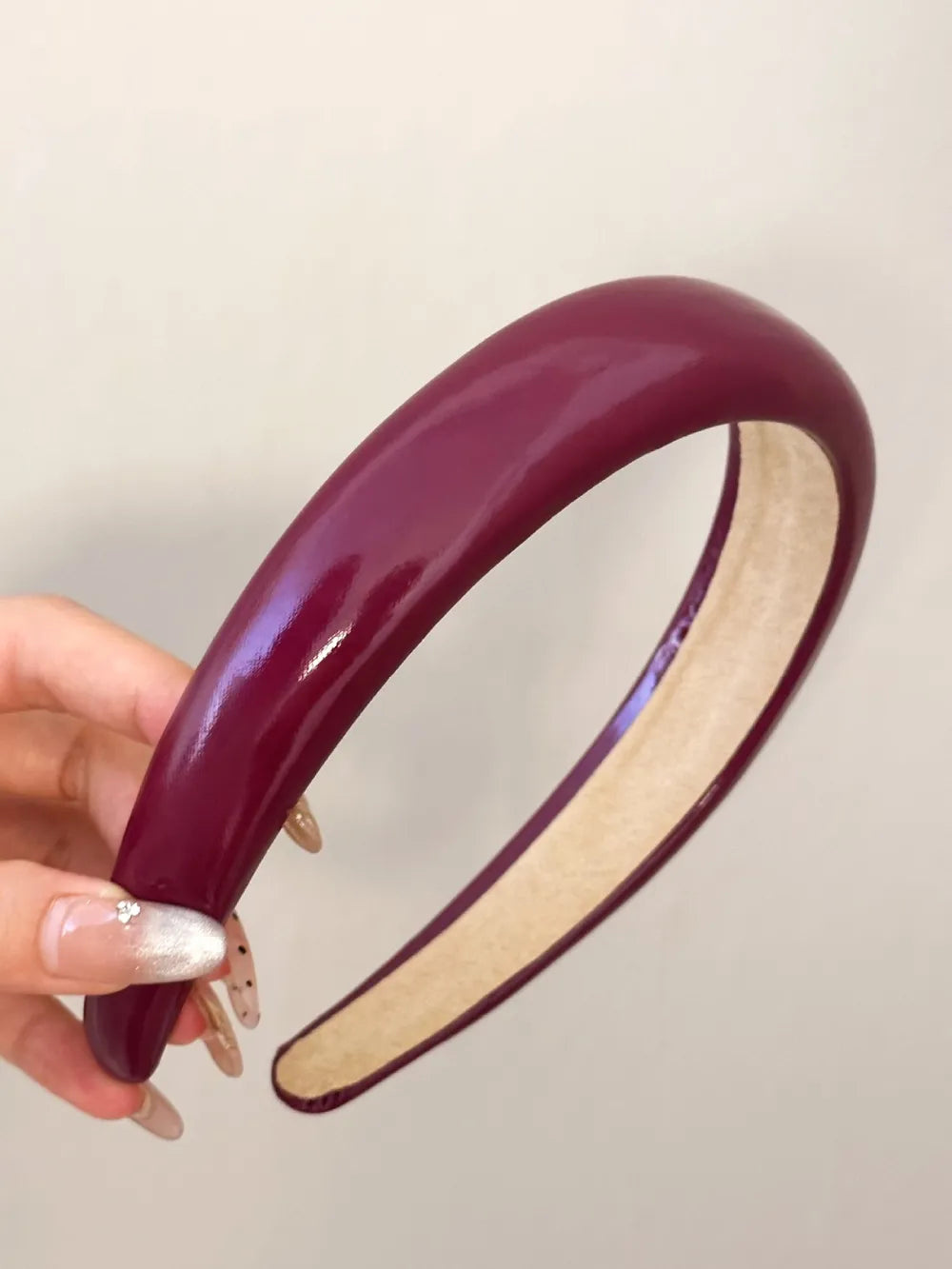 Wide Headband – Faux Leather – view 3 – Varex HQ