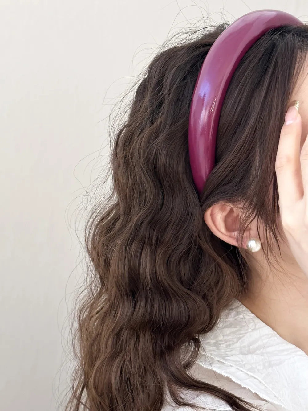 Wide Headband – Faux Leather – view 4 – Varex HQ