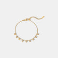 Zircon Charm Bracelet – Gold-Plated Stainless Steel – view 1 – Varex HQ
